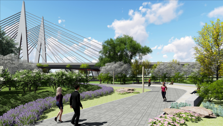 线性公园入口空间