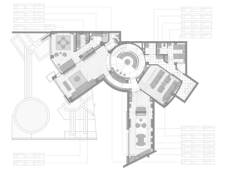5层别墅模型资料下载-[成都]麓湖二层五居别墅样板间装修施工图