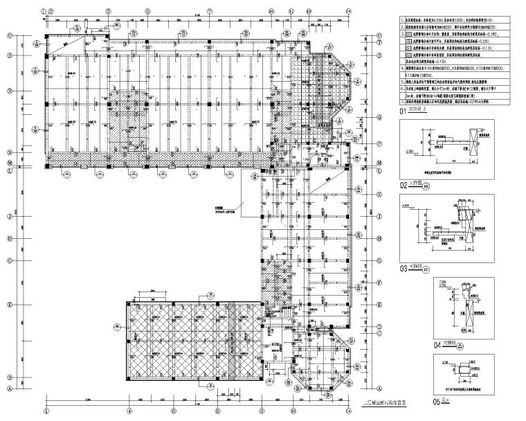 园型建筑施工图资料下载-山东德州三层幼儿园框架结构施工图CAD