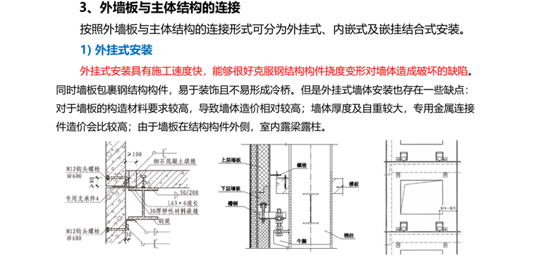 钢结构住宅三板技术体系研究（2019,40P）-钢结构住宅_外墙板与主体结构的连接