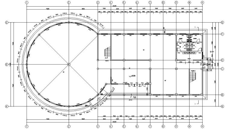 10层办公楼建筑su资料下载-某企业四层办公楼混凝土结构施工图CAD