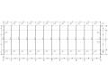 21米单跨门刚厂房结构施工图CAD