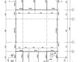 三层钢结构售楼部框架结构施工图CAD