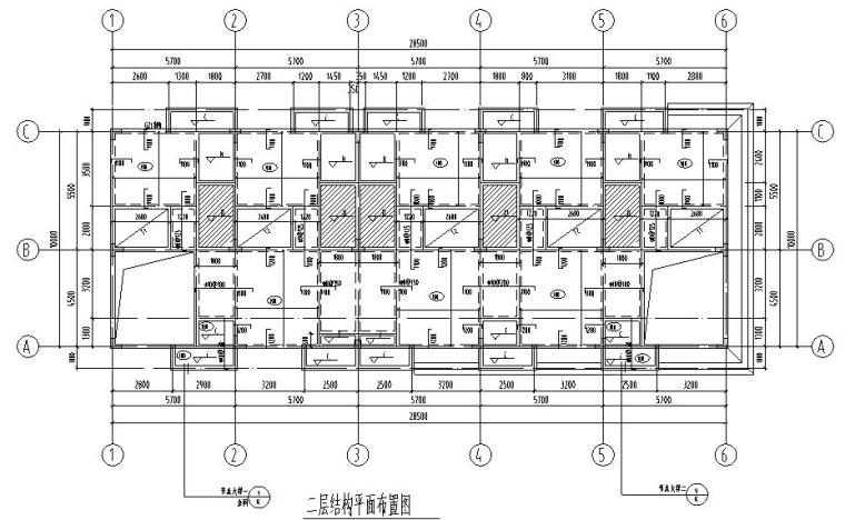 产业园区办公楼建筑施工图资料下载-文化产业园商业办公楼混凝土结构施工图CAD