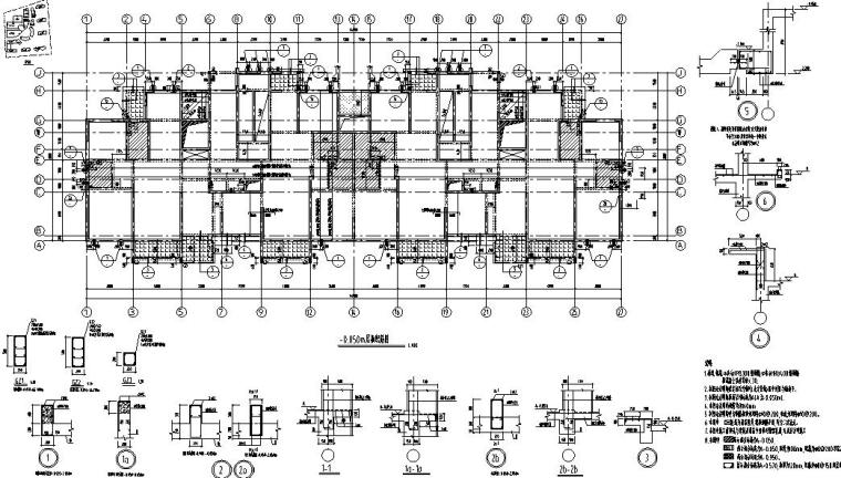 高层住宅平面布置施工图资料下载-江苏某高层住宅剪力墙结构施工图CAD