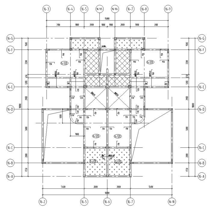 cad异形施工图资料下载-湖北三层异形柱别墅混凝土结构施工图CAD