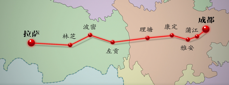 川藏铁路理塘站位置图片
