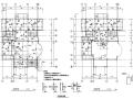 三层别墅带闷顶层混凝土结构施工图CAD