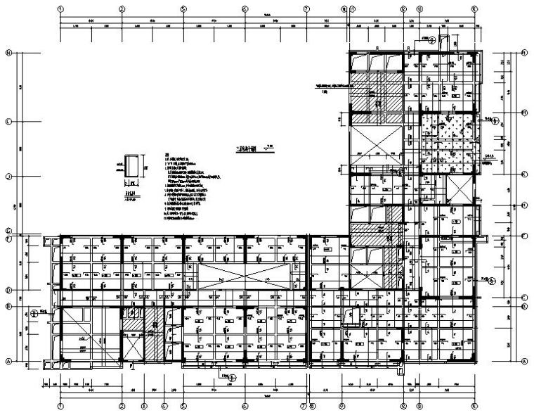 剪力墙全套资料下载-二十二层商业办公大楼剪力墙结构施工图CAD