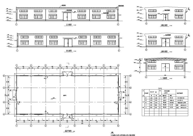 27米钢结构屋架图纸cad下载资料下载-小型仓库钢结构屋架施工图CAD