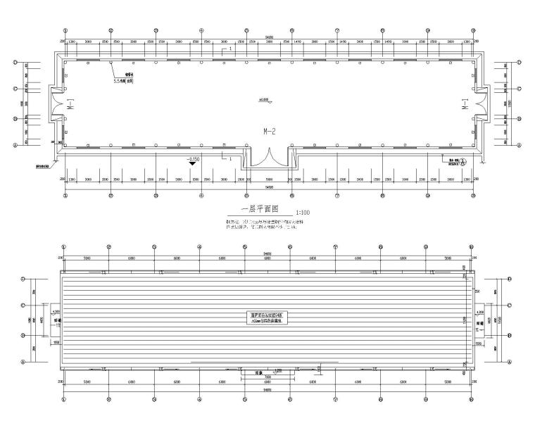 框架结构厂房屋面施工图资料下载-某钢结构厂房屋面桁架结构施工图CAD