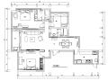 现代奢华145㎡三室两厅住宅装修施工图设计