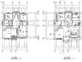 三层别墅混凝土框架结构施工图CAD含建筑图