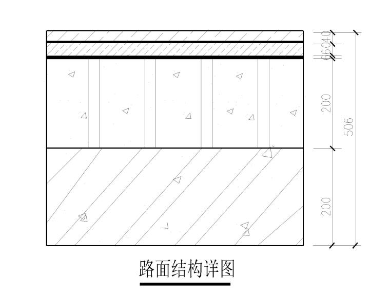 某道路及桥梁工程全套施工图含招标文件-路面结构设计图