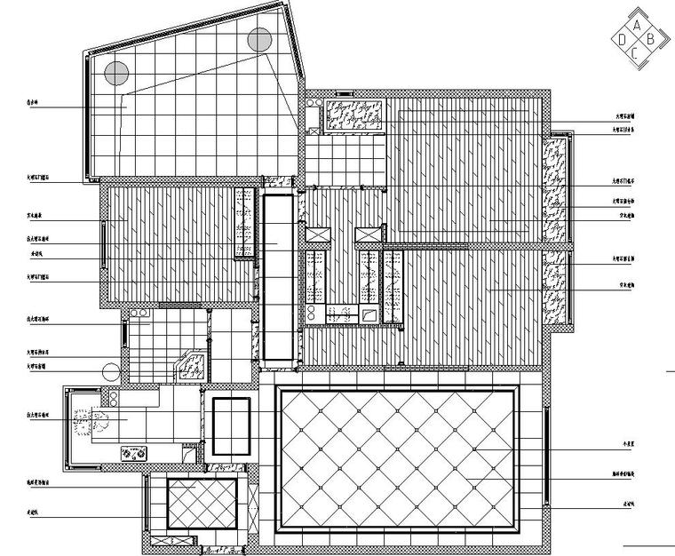 欧式风格三居室住宅装修施工图设计-住宅装修-筑龙室内设计论坛