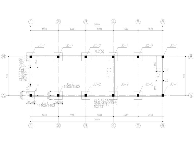 4框架结构建筑图资料下载-[宜兴]单层框架结构设备房结构建筑图2015