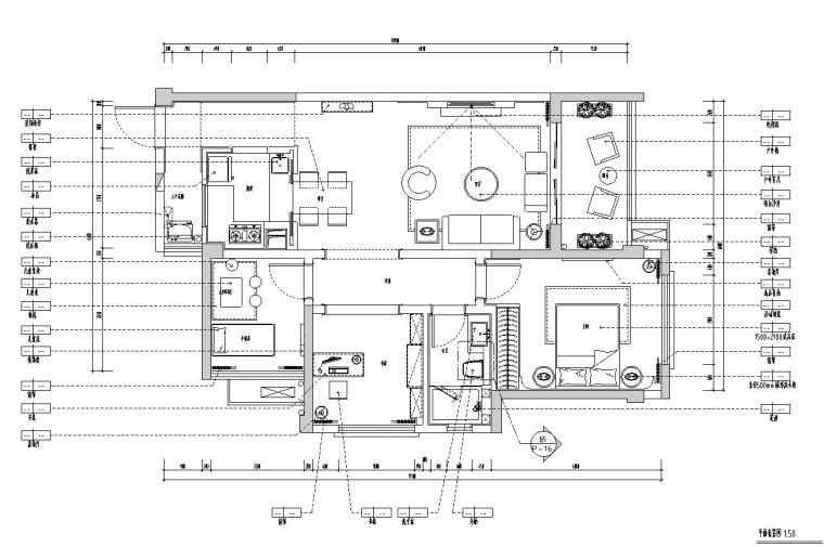 2020北欧风格资料下载- 北欧风格三室两厅样板房施工图设计