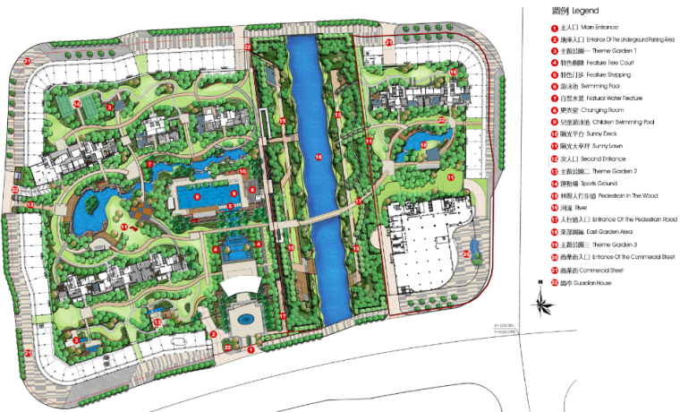 居住区架空层景观设计资料下载-[广东]广州城市花园式居住区景观设计方案