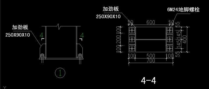 钢柱脚刚接铰接资料下载-问这是钢接柱脚，还是铰接柱脚？