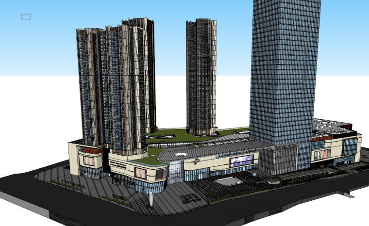 现代高层豪宅模型资料下载-[湖北]现代风格高层豪宅建筑模型设计