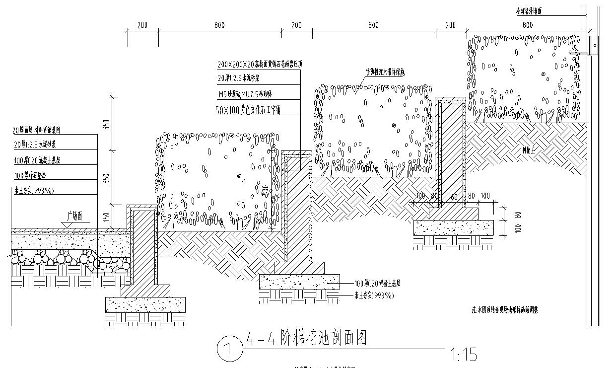 景观水池及水中树池做法节点详图设计-园林景观节点详图-筑龙园林景观论坛