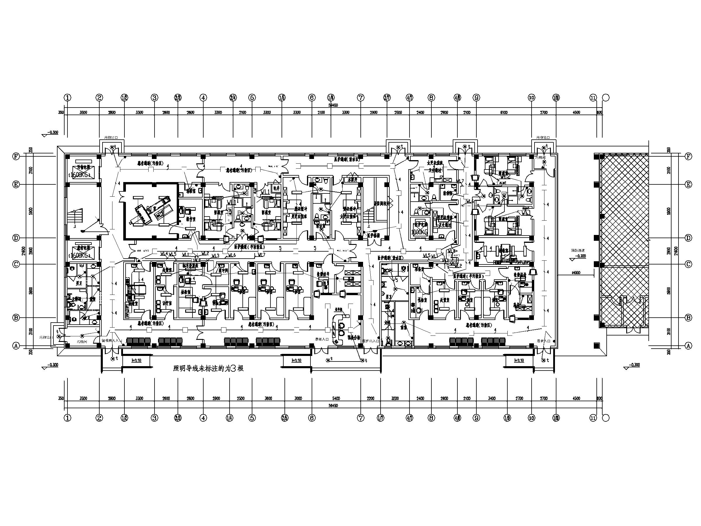 三甲医院发热门诊楼电气施工图(20208)