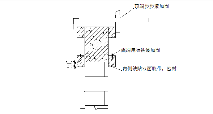 32层剪力墙结构住宅楼砌筑工程施工方案-06 圈梁模板支撑体系