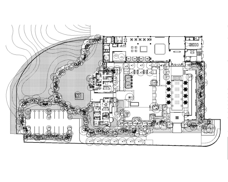 重庆市无障碍资料下载-[重庆]滨江现代中式示范区景观施工图+su