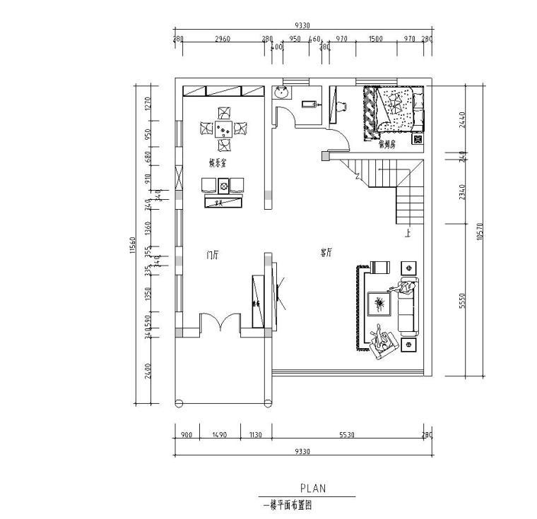 cad现代简约风格资料下载-现代简约风格三层复式住宅装修施工图设计