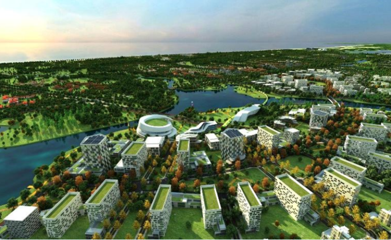 旅游城市形象设计资料下载-[北京]通州滨湖科技文化旅游城市景观规划