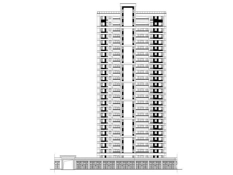 高层住宅建施和结施图资料下载-[浙江]拆迁安置地工程644户高层住宅建施图