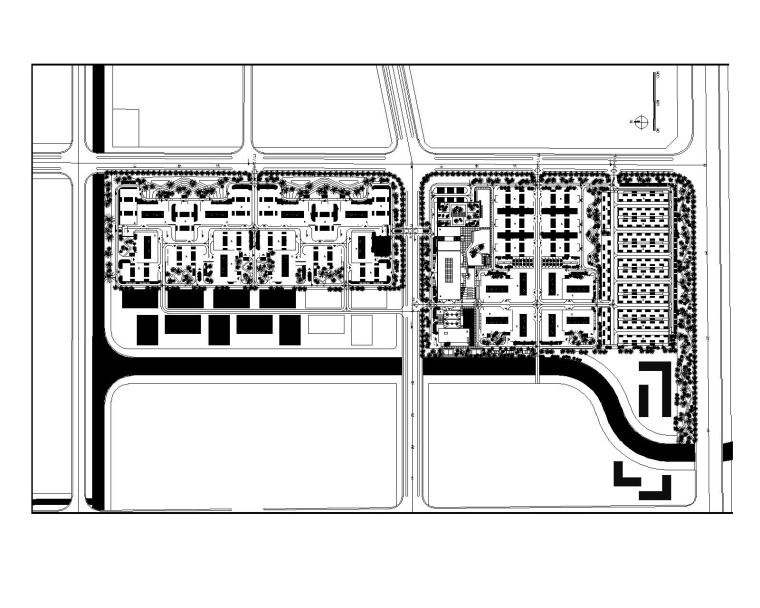 宁波模具产业园景观施工图及方案文本+CAD-总平面