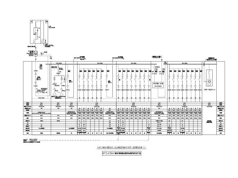 [湖南]超高层建筑群电气施工图-6低压配电系统图