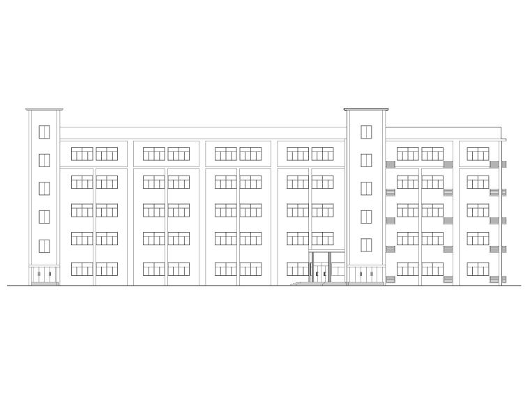 5层楼建筑结构施工图资料下载-[重庆]5层框架结构中学教学楼建筑施工图