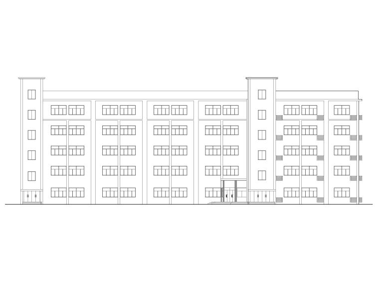 中学教学楼cad结构图纸资料下载-[重庆]5层框架结构中学教学楼建筑施工图