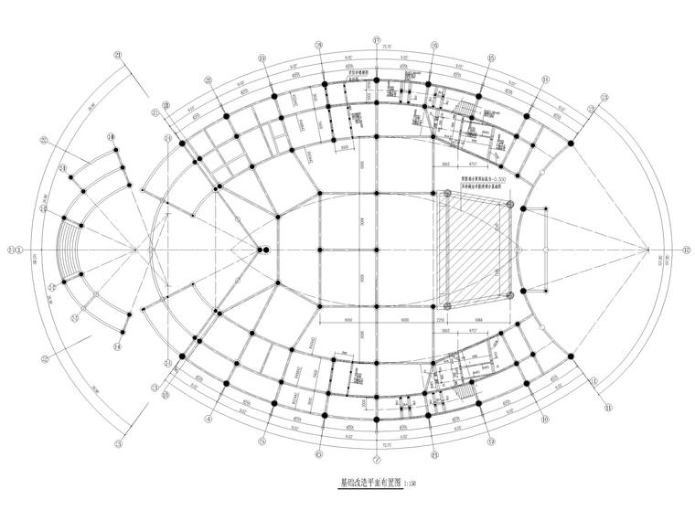 展示馆装修图纸资料下载-[云南]多层椭圆形展示馆改建全套施工图2017