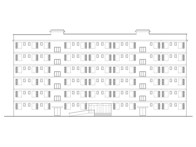 6层居住建筑施工图资料下载-[重庆]6层框架结构中学女生宿舍建筑施工图