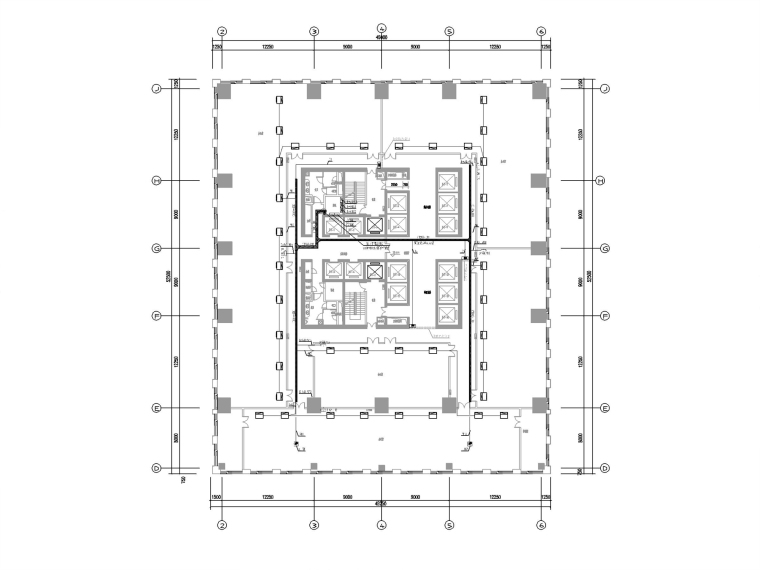 [湖南]超高层建筑群电气施工图-4动力平面图_副本