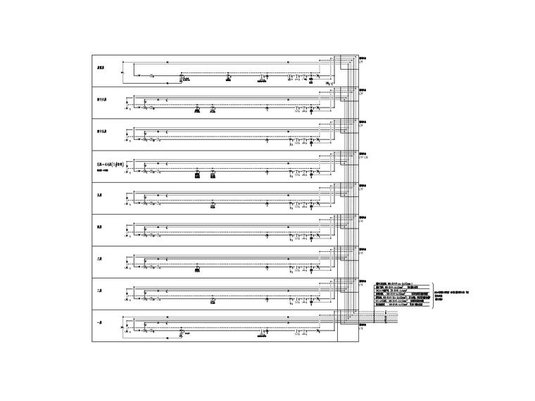 [湖南]超高层建筑群电气施工图-8火灾自动报警系统图