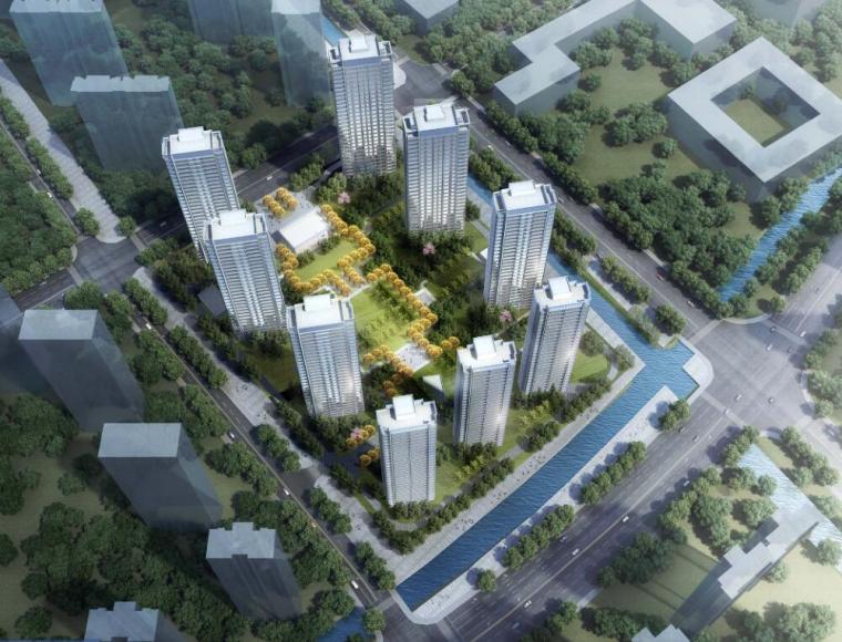 建筑供配电设计外文资料下载-南京滨水现代高层豪宅投标建筑方案 -2020年