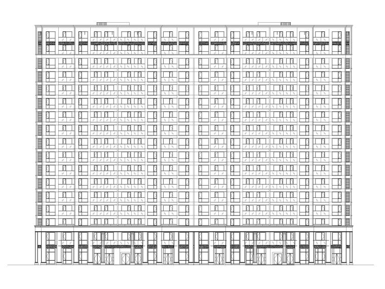 高层剪力墙构造资料下载-[湖北]武汉桃李春风高层剪力墙住宅建施2017