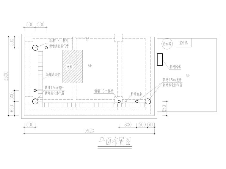 立杆平面布置图怎么画资料下载-[广州]1.5米钢结构基站抱杆施工图2017