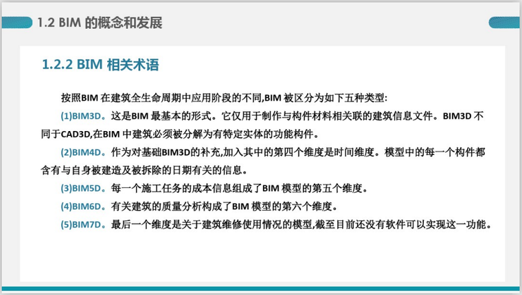 BIM建模应用基础第一讲BIM概念(62页)-BIM相关术语