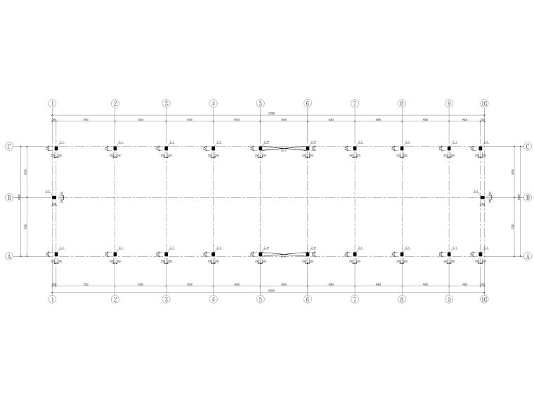 江苏结构施工图纸资料下载-[江苏]单层排架结构空压站全套施工图2017