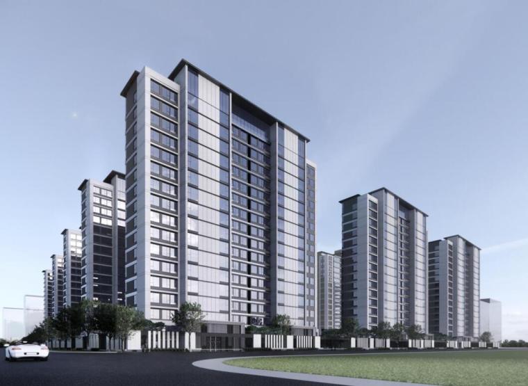 11层居住区规划资料下载-江苏南京现代轻奢+豪宅居住区建筑方案2020