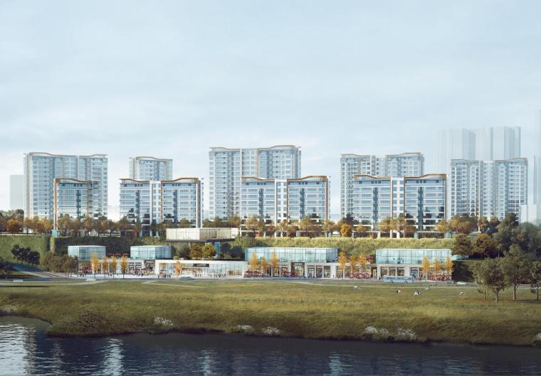 高层住宅方案概念设计资料下载-[重庆]滨江山地洋房+小高层住宅概念方案