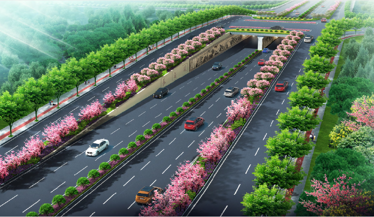 下穿通道设计效果图