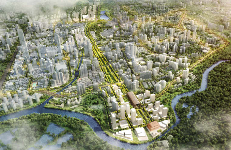 广东道路绿地景观设计资料下载-深圳“三横四纵”滨湖道路项目城市景观设计