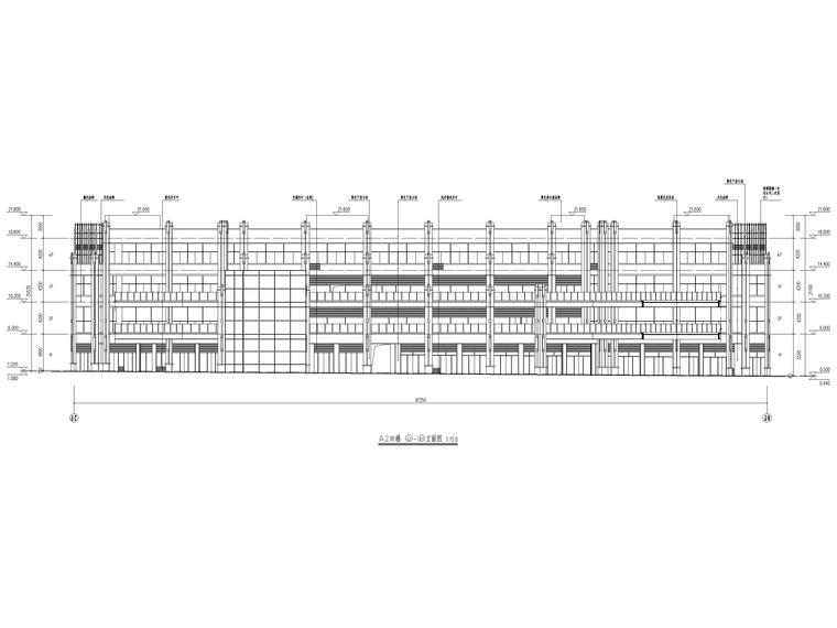 四层框架结构商业营业厅建筑施工图-商业建筑-筑龙建筑设计论坛