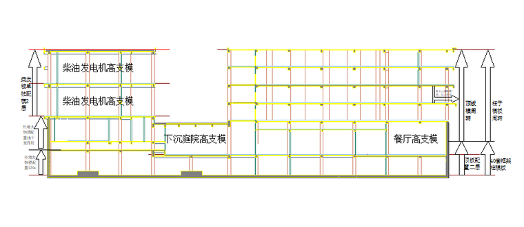 4层框架结构办公楼模板工程施工方案-02 模板周转示意图